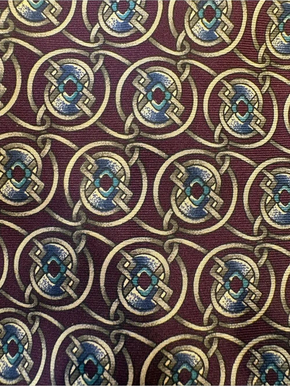 Vintage 1980s Halston III 100% silk tie, made in the USA